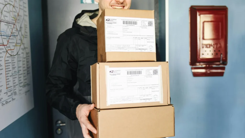 stockfoto pakketten